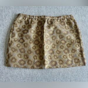 JCrew goldenrod silk blend mini skirt, size 10